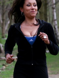 Danica Busty Brits Jogging 1